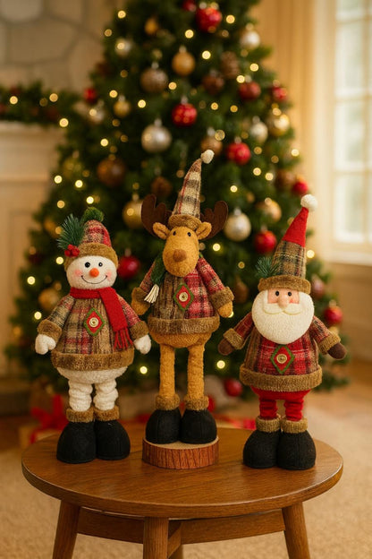 Retractable Holiday Plush Figures
