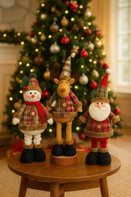 Retractable Holiday Plush Figures