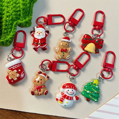 Charming Cartoon Elk Keychain Set