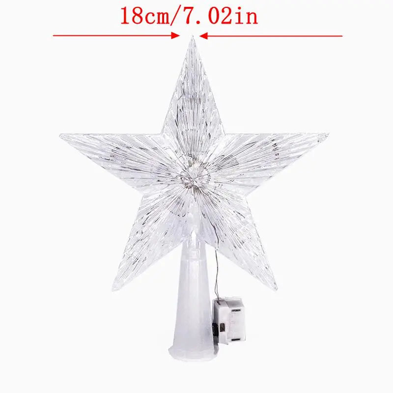 Radiant Crystal Star Tree Topper