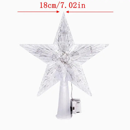 Radiant Crystal Star Tree Topper