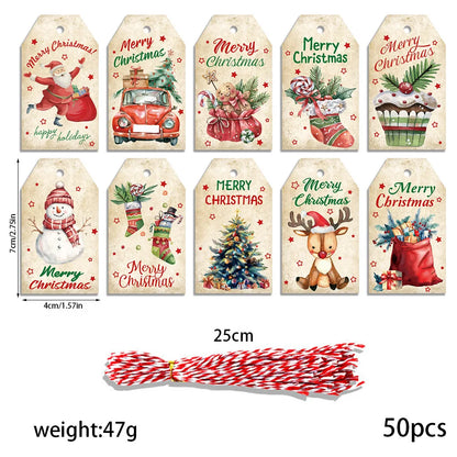 Vintage Holiday Gift Tag Set