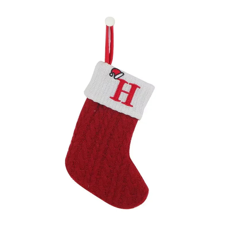 Personalized Xmas Alphabet Socks