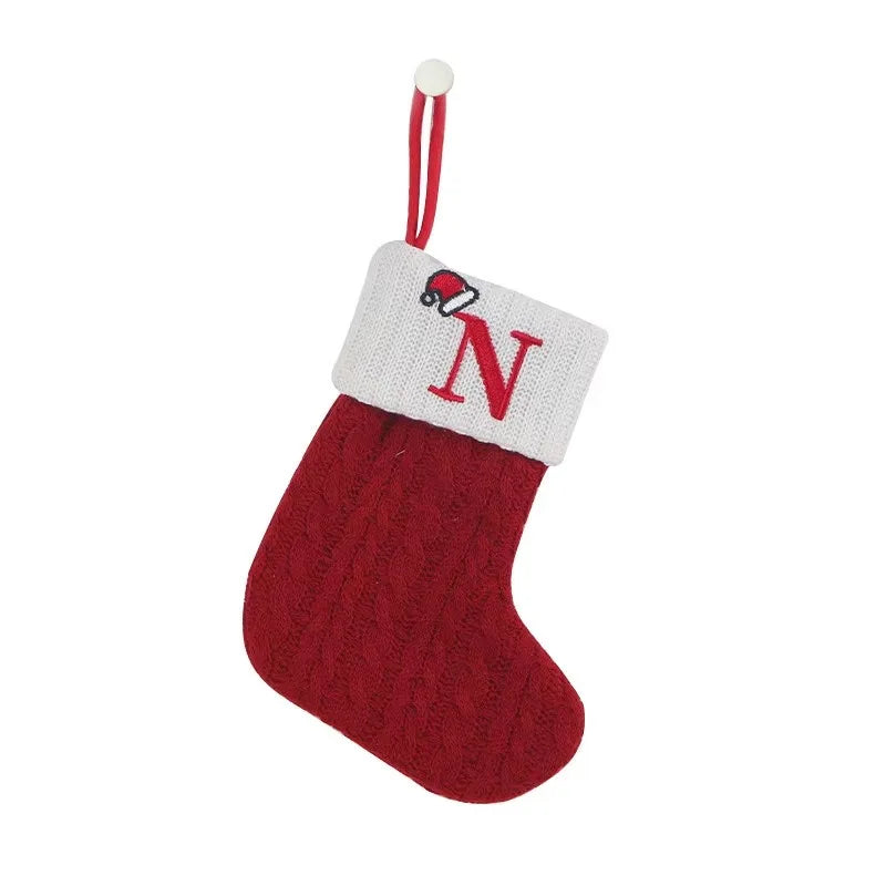 Personalized Xmas Alphabet Socks