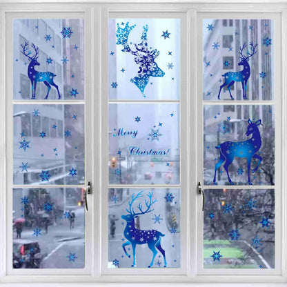 Winter Reindeer Window Clings