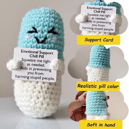 Chill Pill Crochet Doll