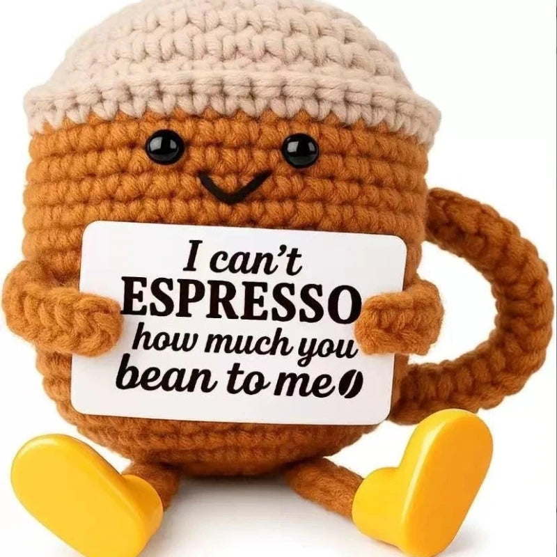 Cute Emotional Support Coffee Plush