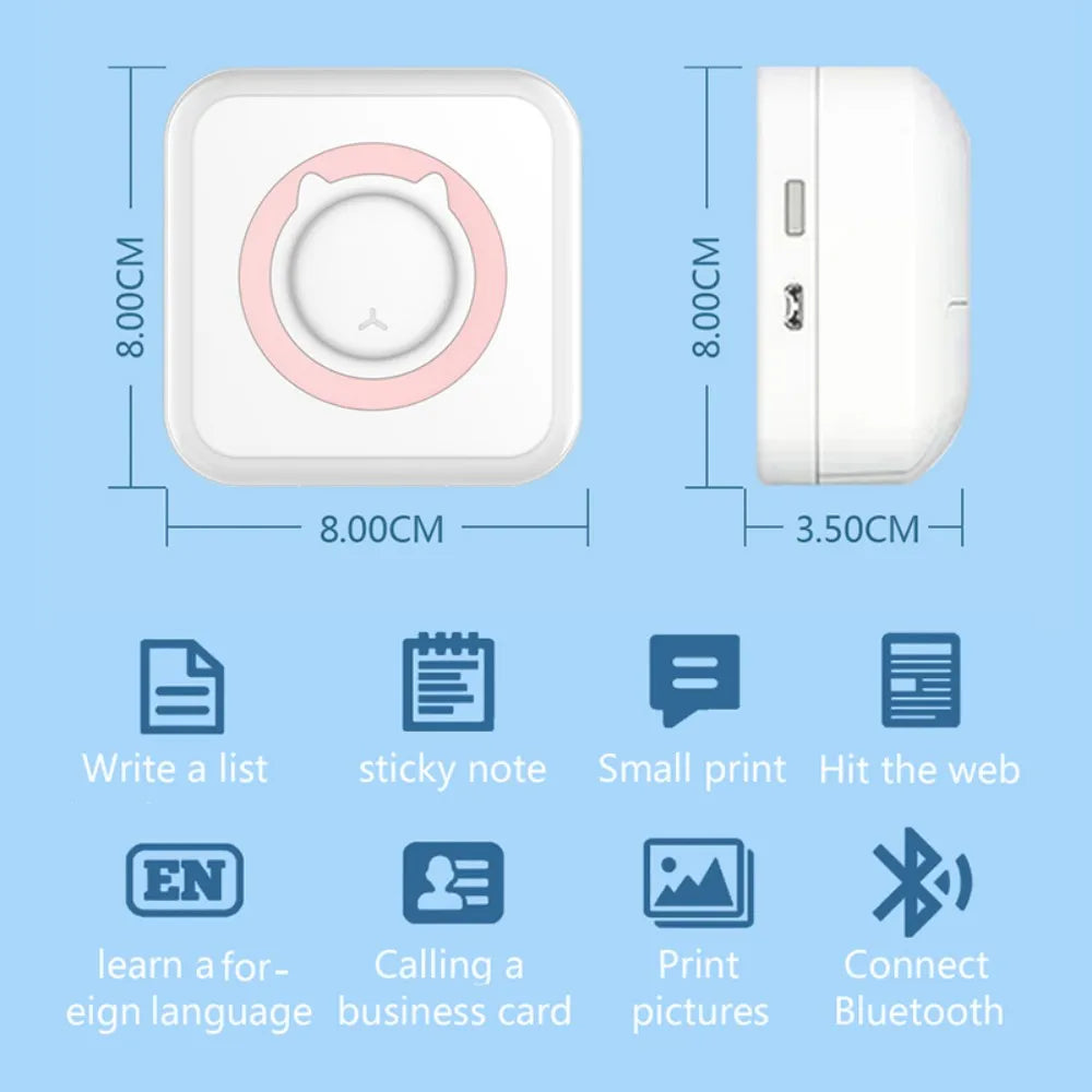 Mini Wireless Photo Printer