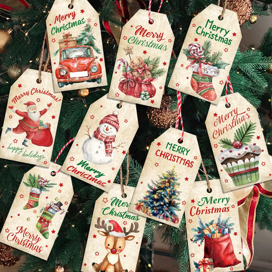 Vintage Holiday Gift Tag Set