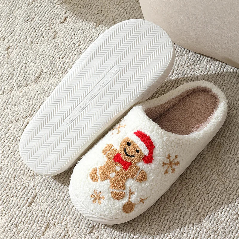 Gingerbread Warm & Cozy Slippers