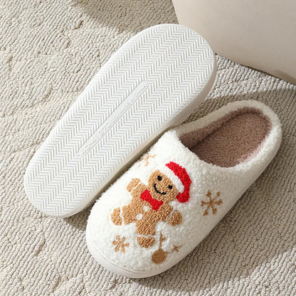 Gingerbread Warm & Cozy Slippers