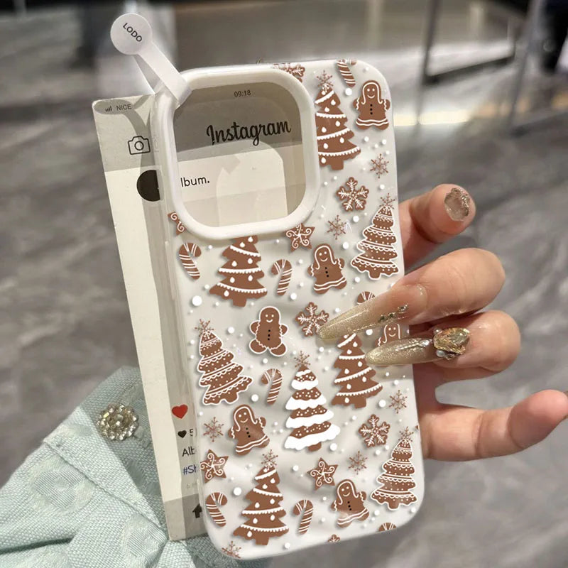 Festive White Snowflake Phone Case