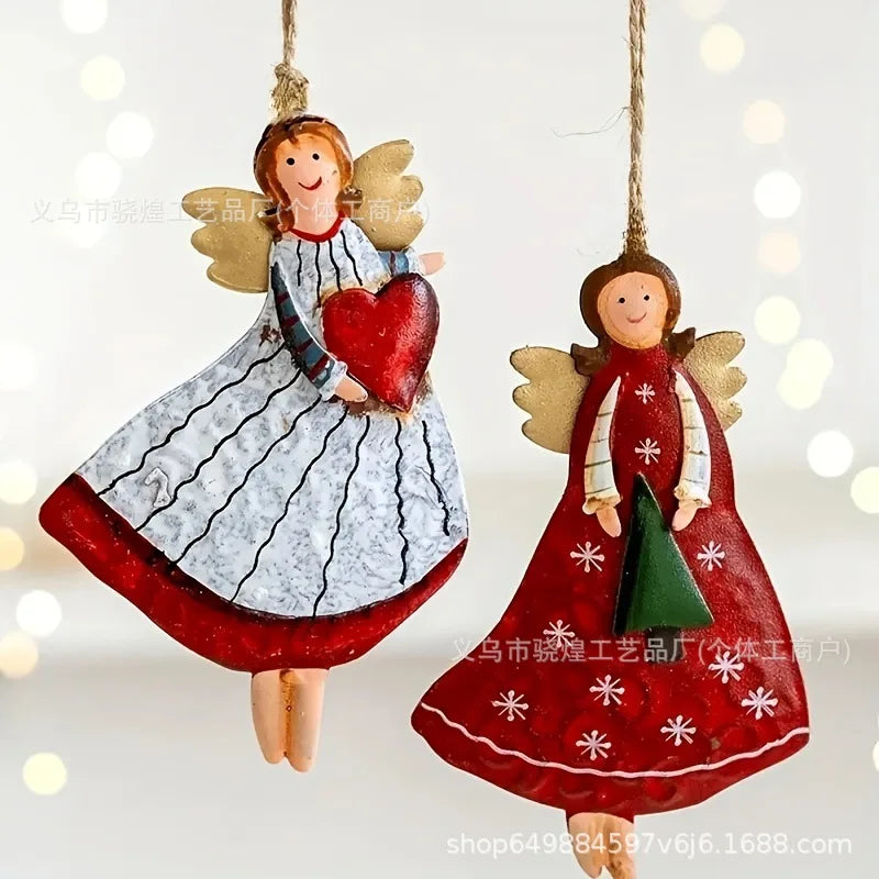 Vintage Angel Ornaments Set