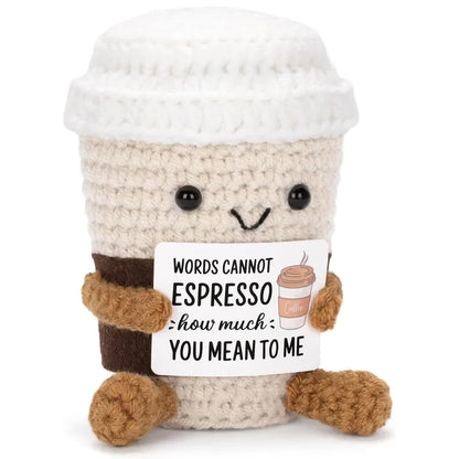 Cute Emotional Support Coffee Plush