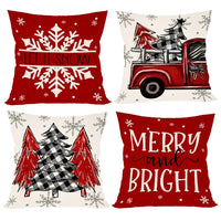 Xmas Holiday Pillow Cover Set