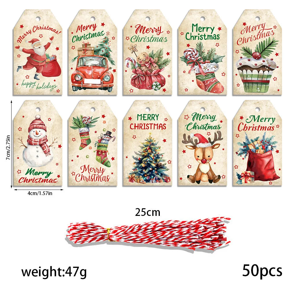 Vintage Holiday Gift Tag Set