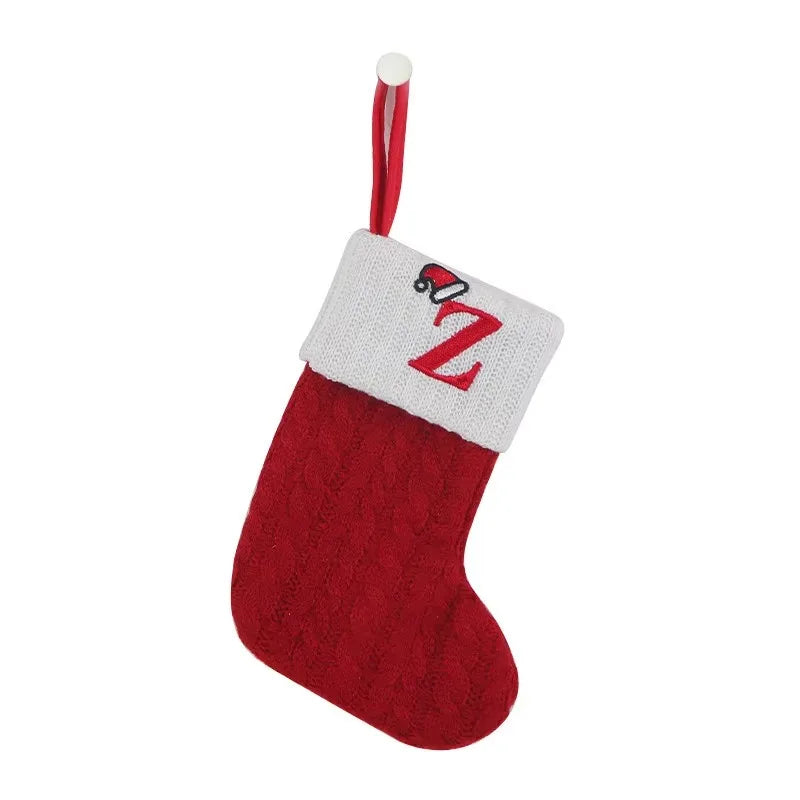 Personalized Xmas Alphabet Socks