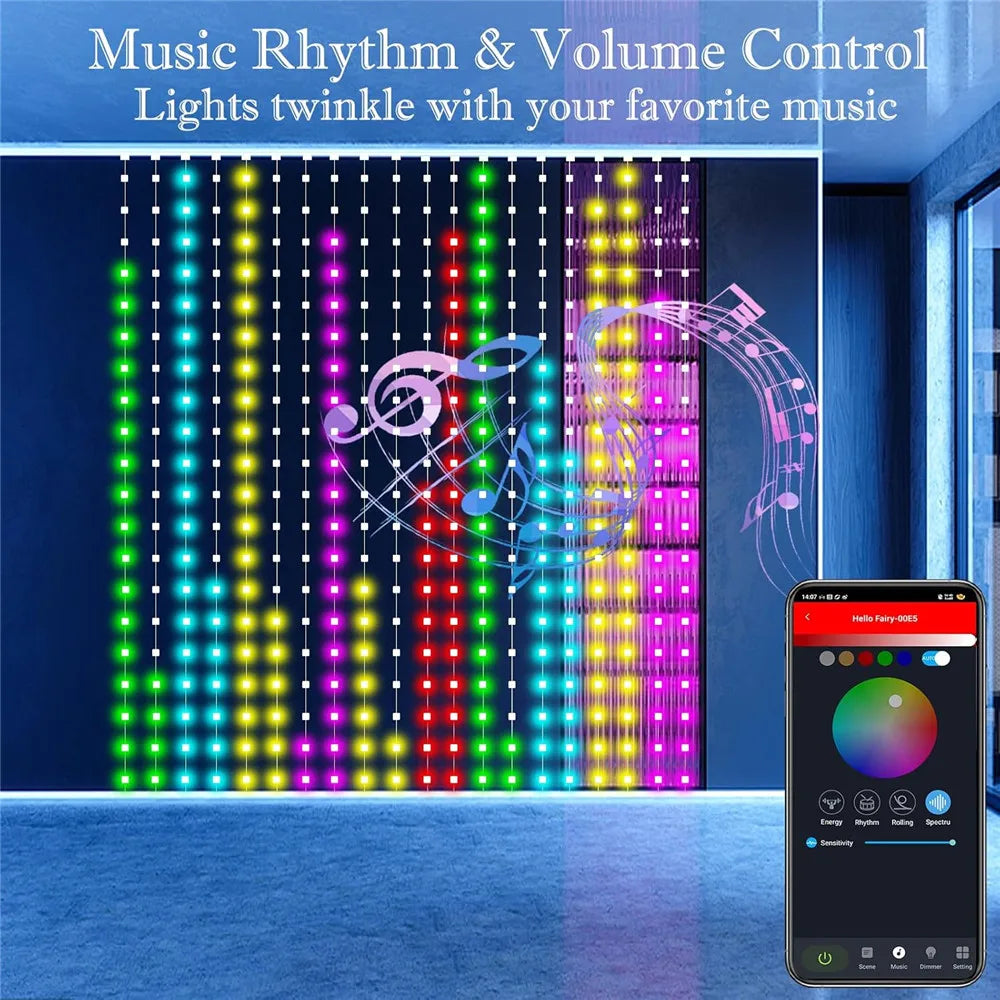 Enchanting RGB Smart Curtain Lights