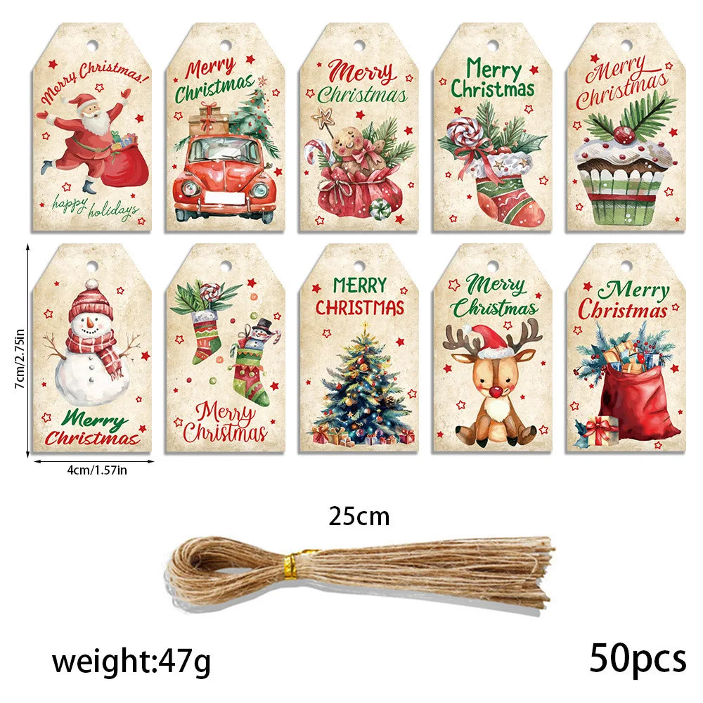 Vintage Holiday Gift Tag Set