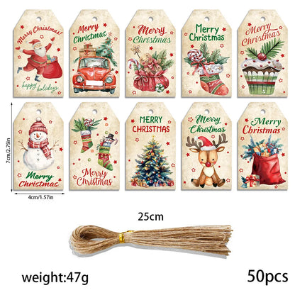 Vintage Holiday Gift Tag Set