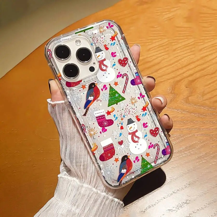 Festive Cartoon Christmas Phone Case