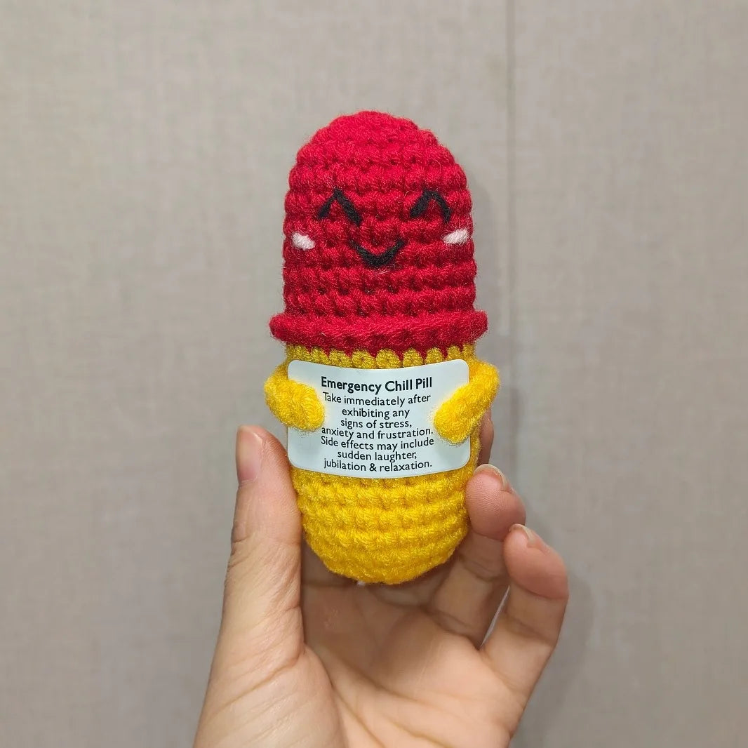 Chill Pill Crochet Doll