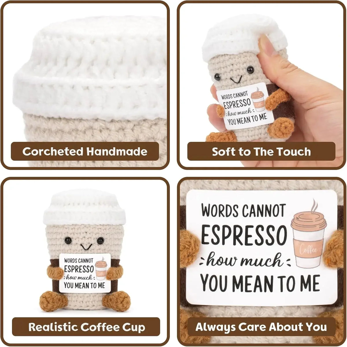 Cute Emotional Support Coffee Plush