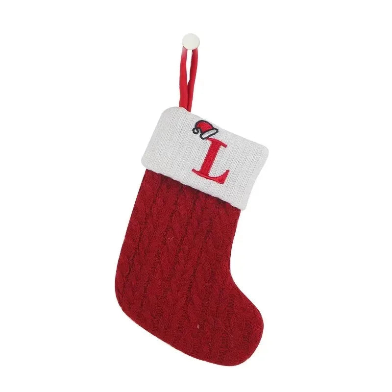 Personalized Xmas Alphabet Socks