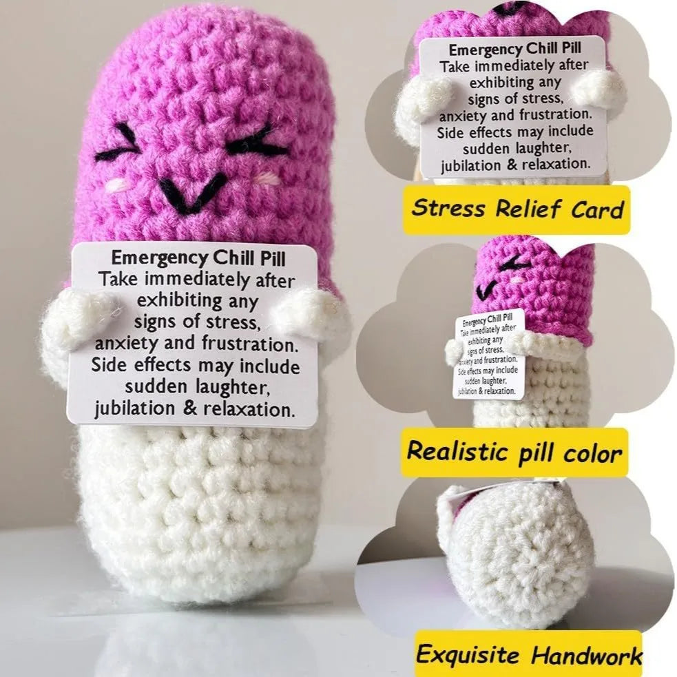 Chill Pill Crochet Doll