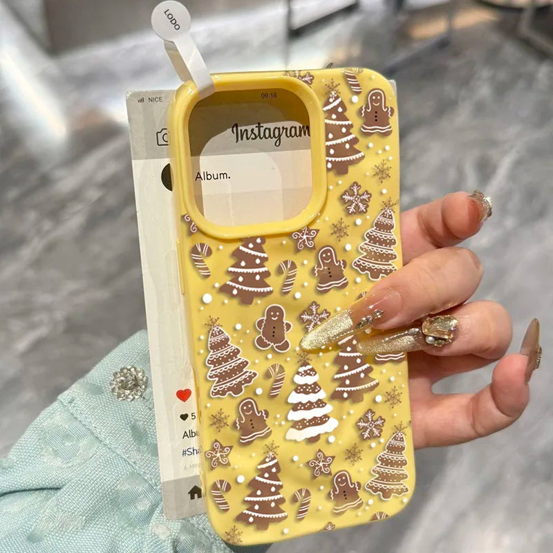 Festive White Snowflake Phone Case