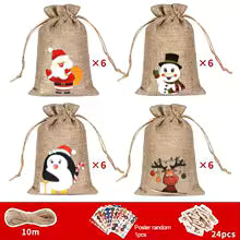 24Pcs Random Festive Countdown Gift Bags