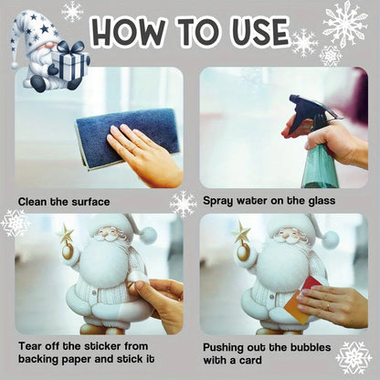 Festive Snowman Window Cling