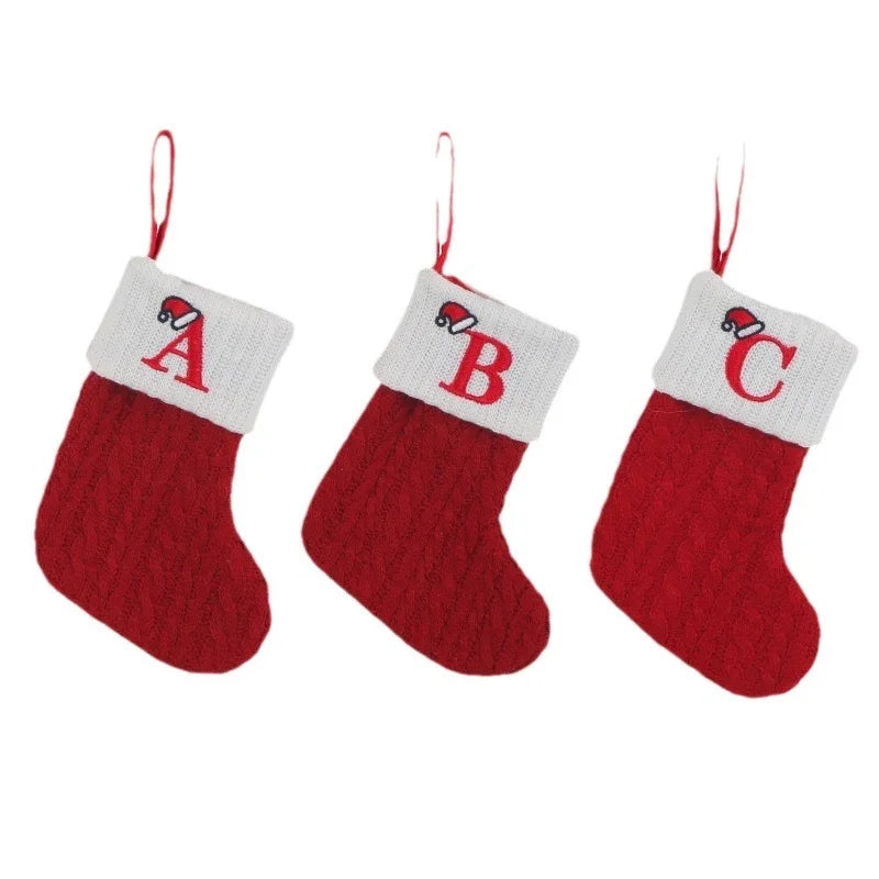 Personalized Xmas Alphabet Socks