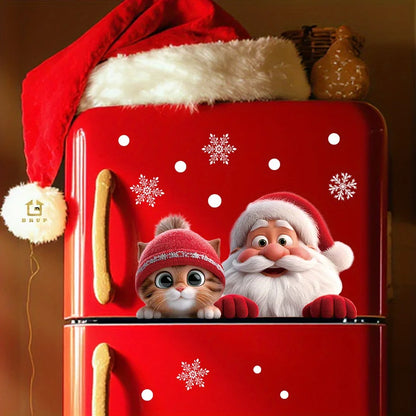 Santa's Joyful Window Sticker