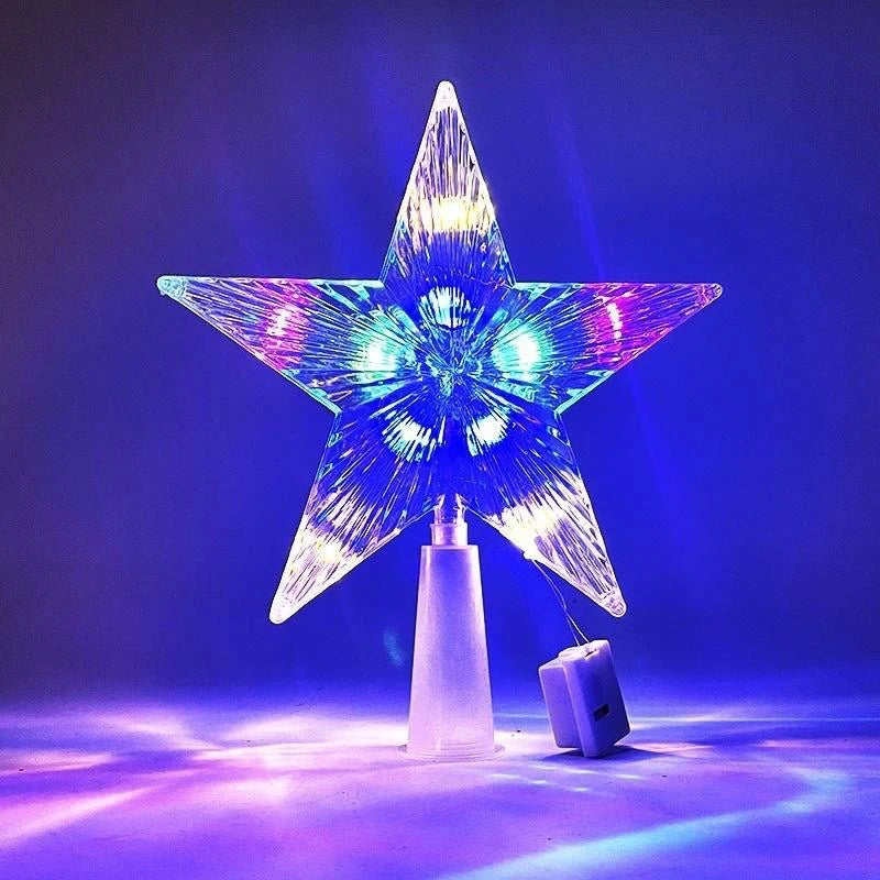 Radiant Crystal Star Tree Topper