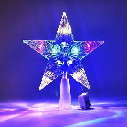 Radiant Crystal Star Tree Topper