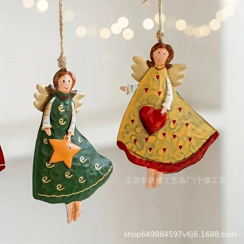 Vintage Angel Ornaments Set