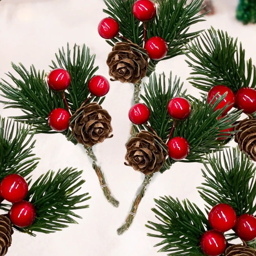 Pinecone & Berry Xmas Décor Picks
