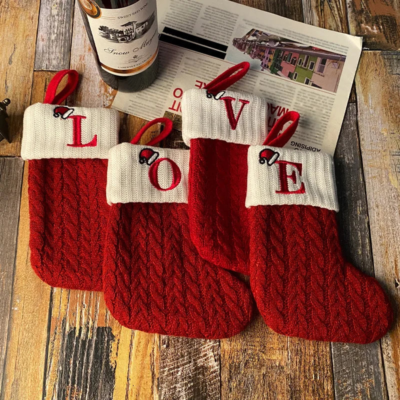 Personalized Xmas Alphabet Socks
