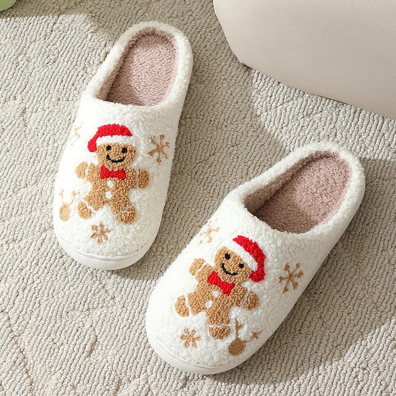 Gingerbread Warm & Cozy Slippers