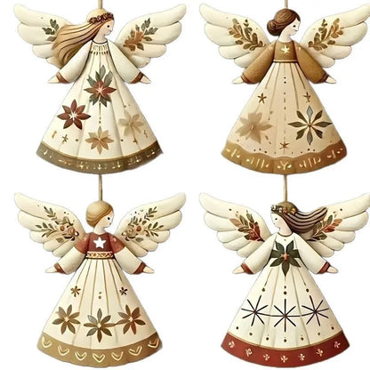 Vintage Angel Ornaments Set