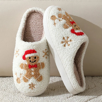Gingerbread Warm & Cozy Slippers