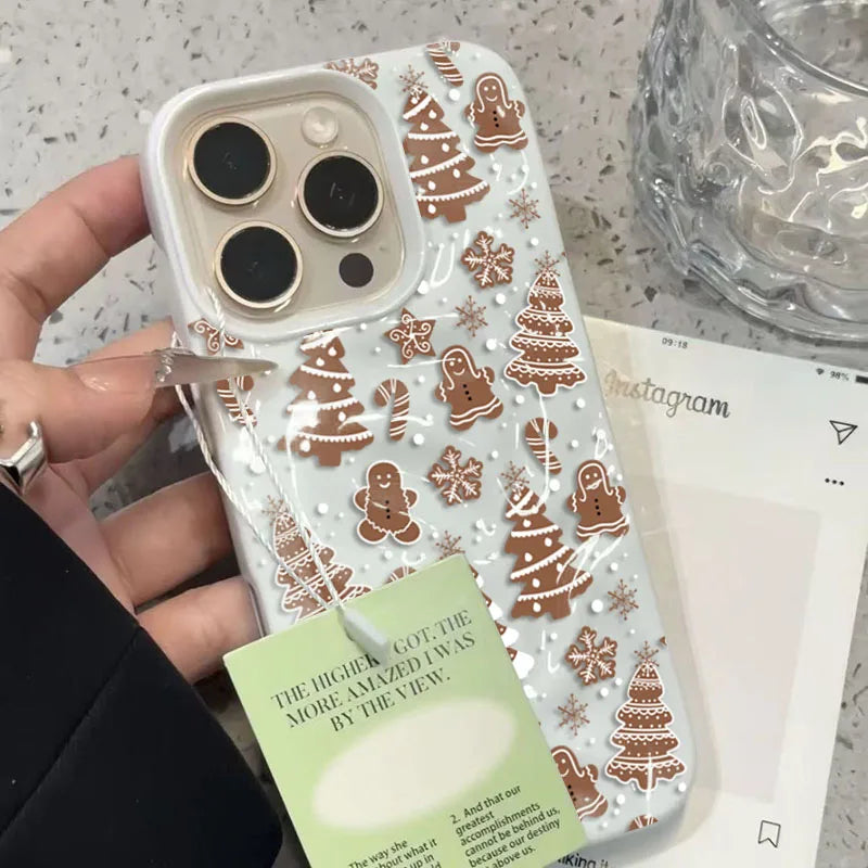 Festive White Snowflake Phone Case