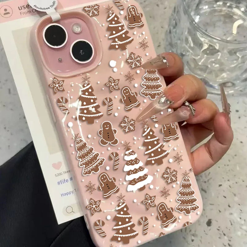 Festive White Snowflake Phone Case
