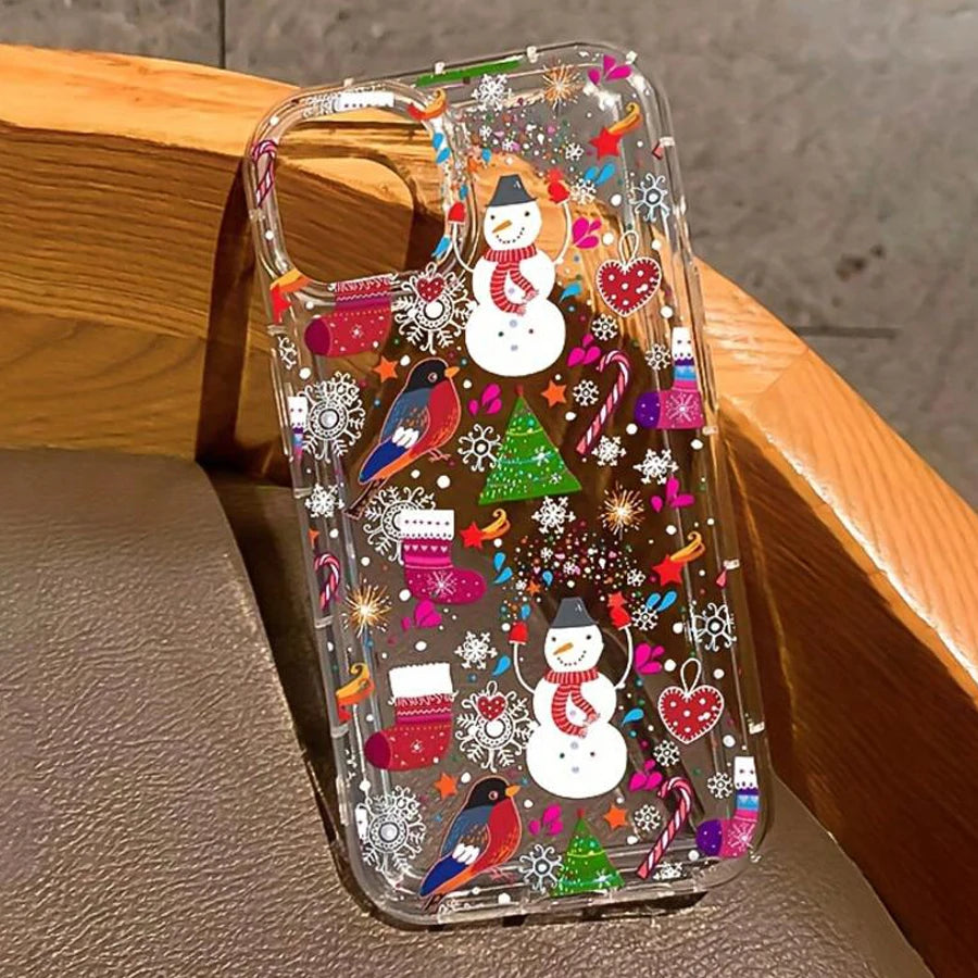 Festive Cartoon Christmas Phone Case