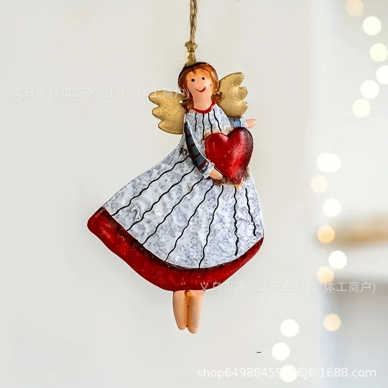 Vintage Angel Ornaments Set