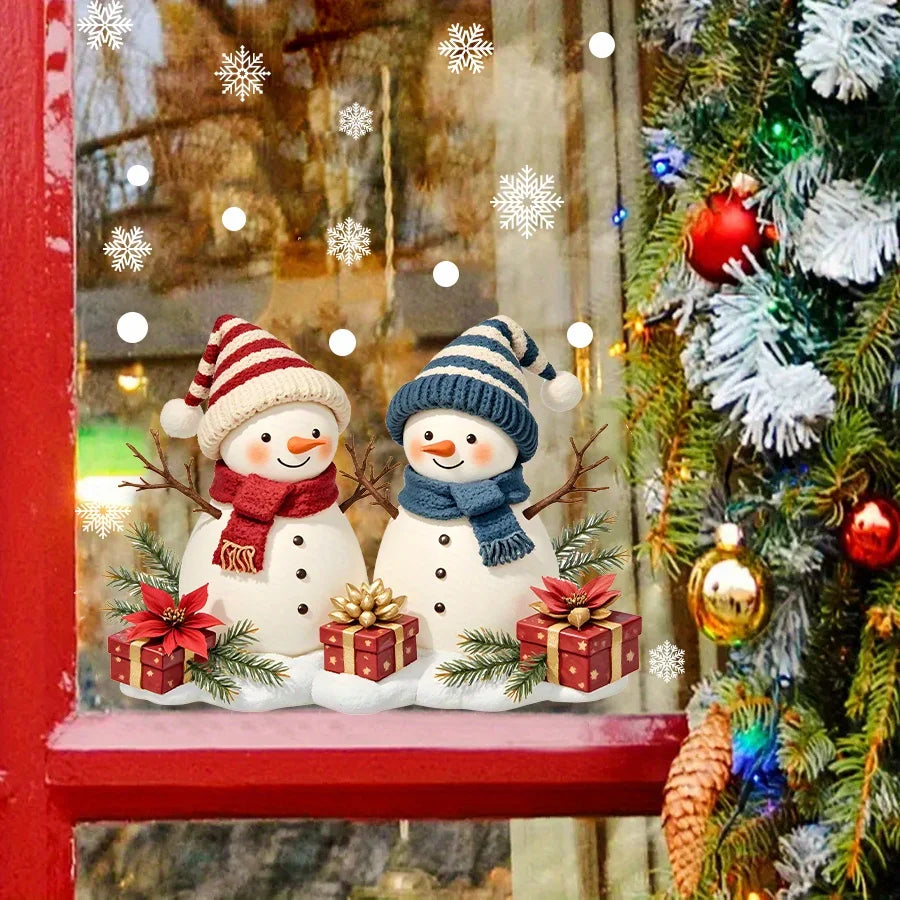 Festive Snowman Window Cling