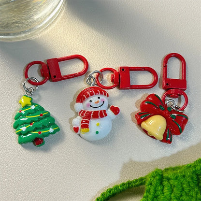 Charming Cartoon Elk Keychain Set