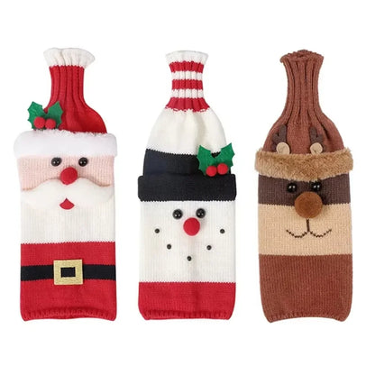 Whimsical Holiday Wine Bottle Cover