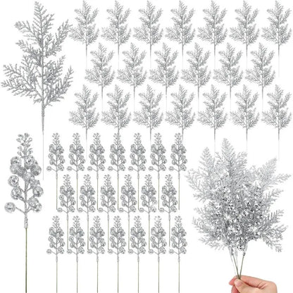 Glittering Holiday Berry Decor Set